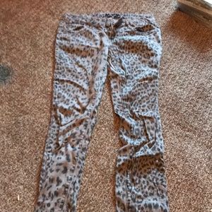 Cheetah print jeans